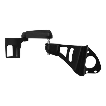 Black Rear Passenger Arm Rests W/ Drink Holder Fit For Harley Street Glide 14-Up