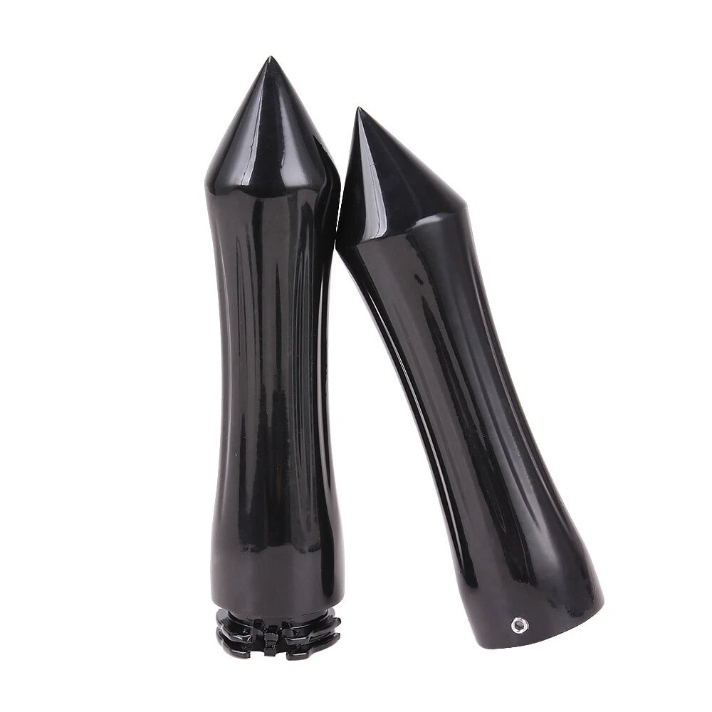 1" Motorcycle Spike Handlebar Hand Grips With Throttle For Harley Honda Kawasaki