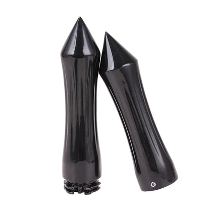 1" Motorcycle Spike Handlebar Hand Grips With Throttle For Harley Honda Kawasaki