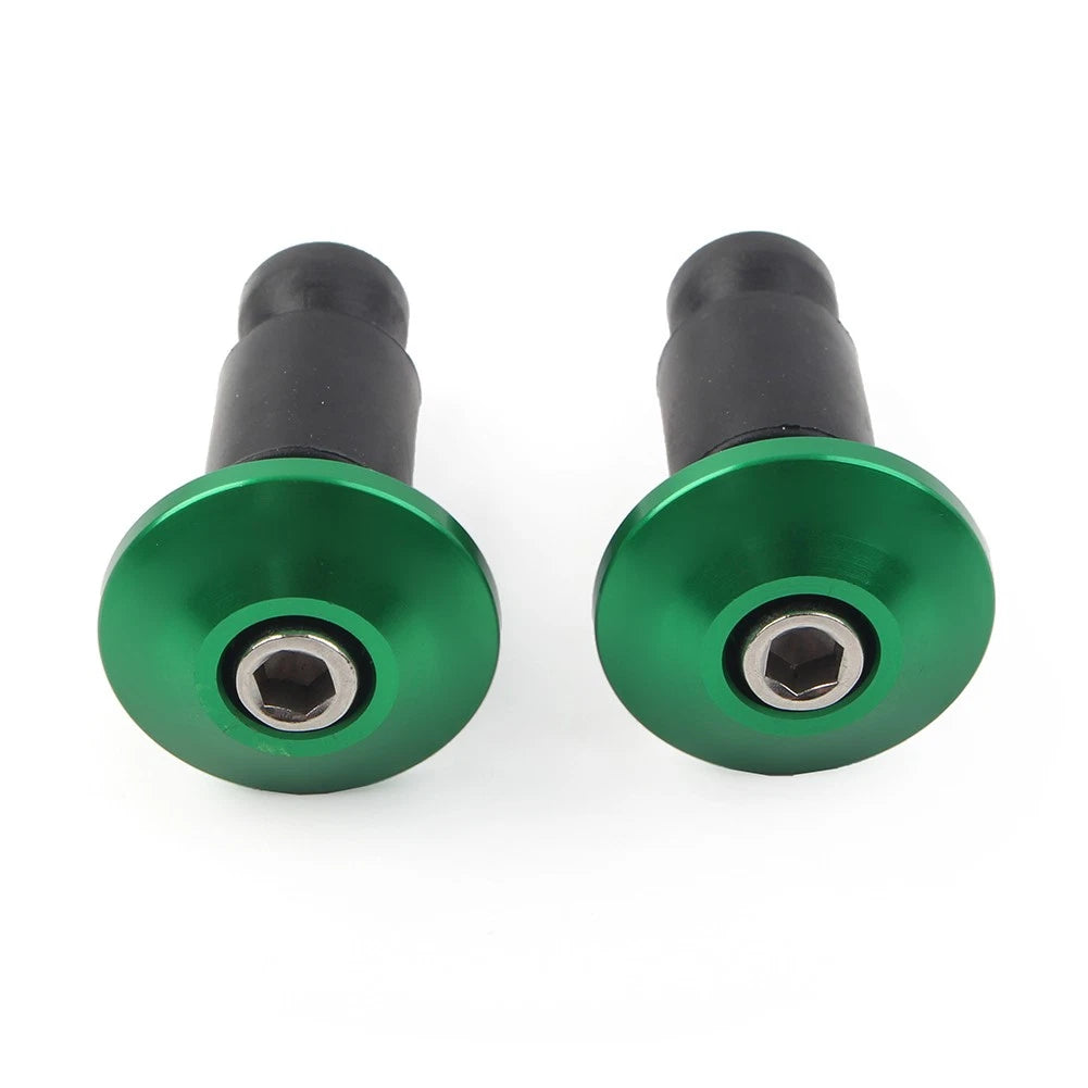 CNC 7/8'' Handle Bar End Weights Handlebar Grips Cap Plugs Dirt Bike Green USA