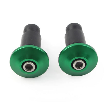 CNC 7/8'' Handle Bar End Weights Handlebar Grips Cap Plugs Dirt Bike Green USA