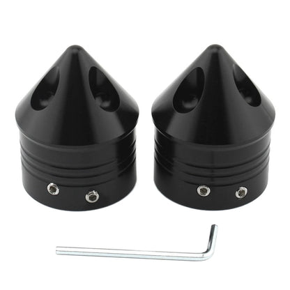 Front Wheel Axle Nut Covers Cap For Harley Touring Road Glide Dyna Softail Black