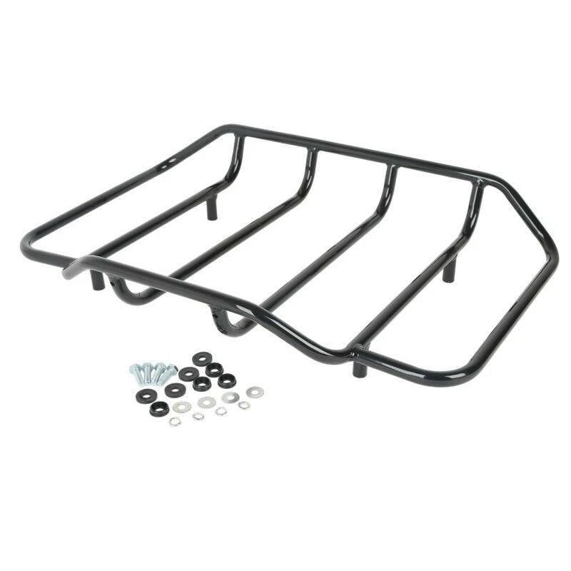 Vivid Black King Trunk Pad Mount Plate Docking Hardware For Harley Touring 14-26