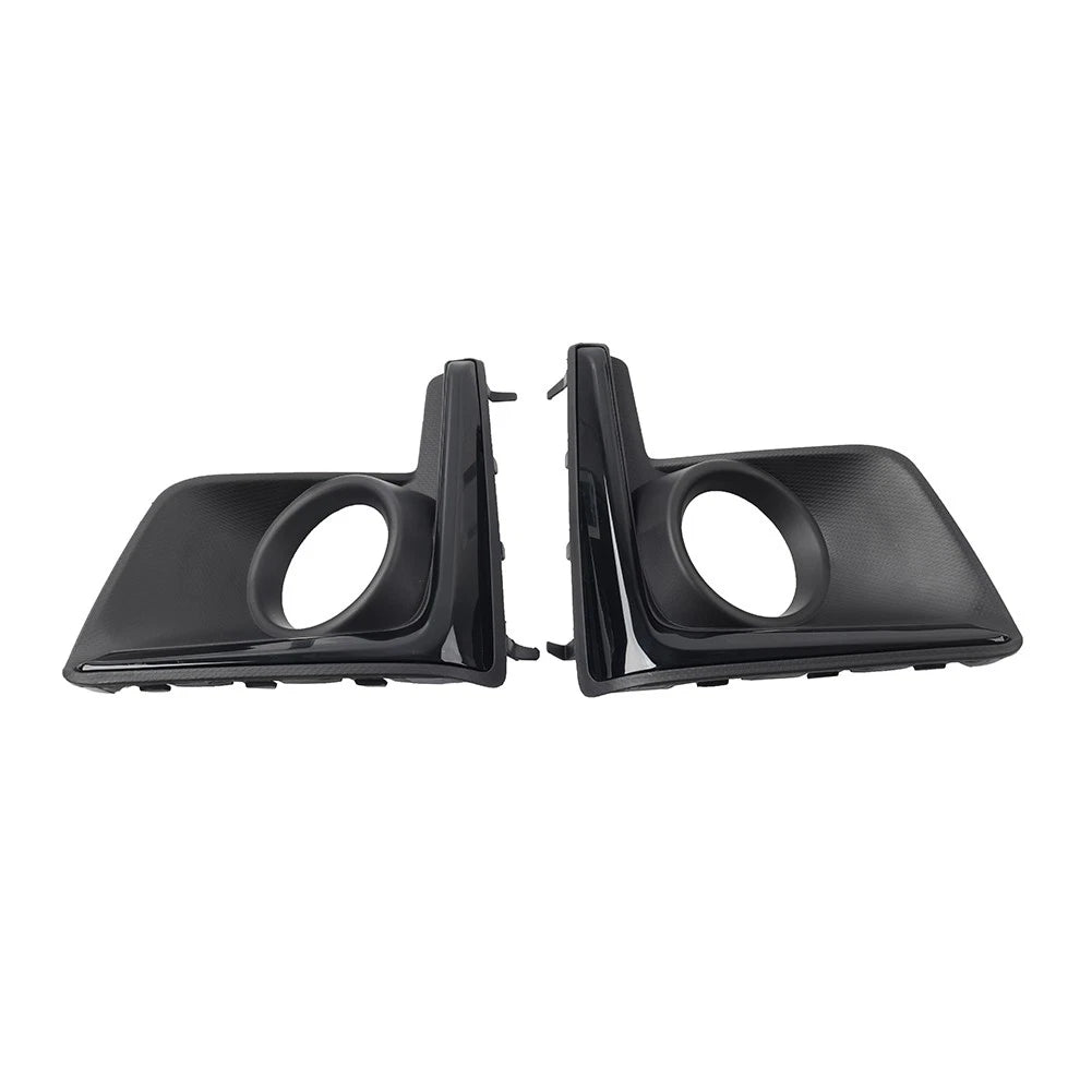 2pcs Front Bumper Fog Light Bezel Cover Black For Subaru Crosstrek 2016-2017