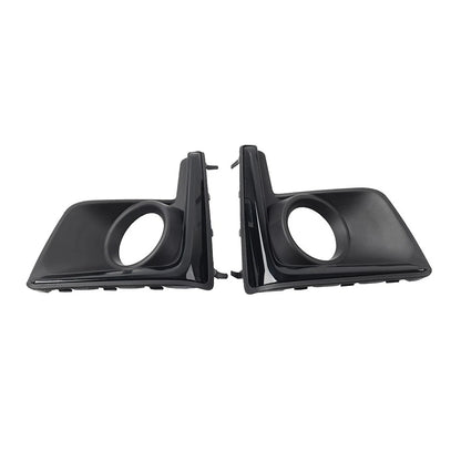 2pcs Front Bumper Fog Light Bezel Cover Black For Subaru Crosstrek 2016-2017