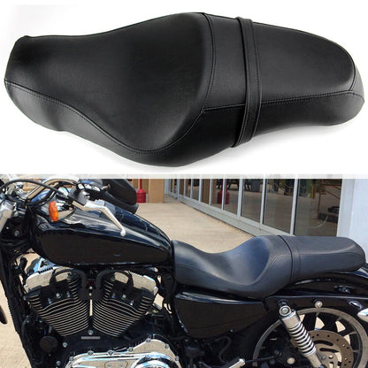 Driver & Rider Passenger Seat For Harley Sportster XL 48 72 Iron 883 1200 Custom