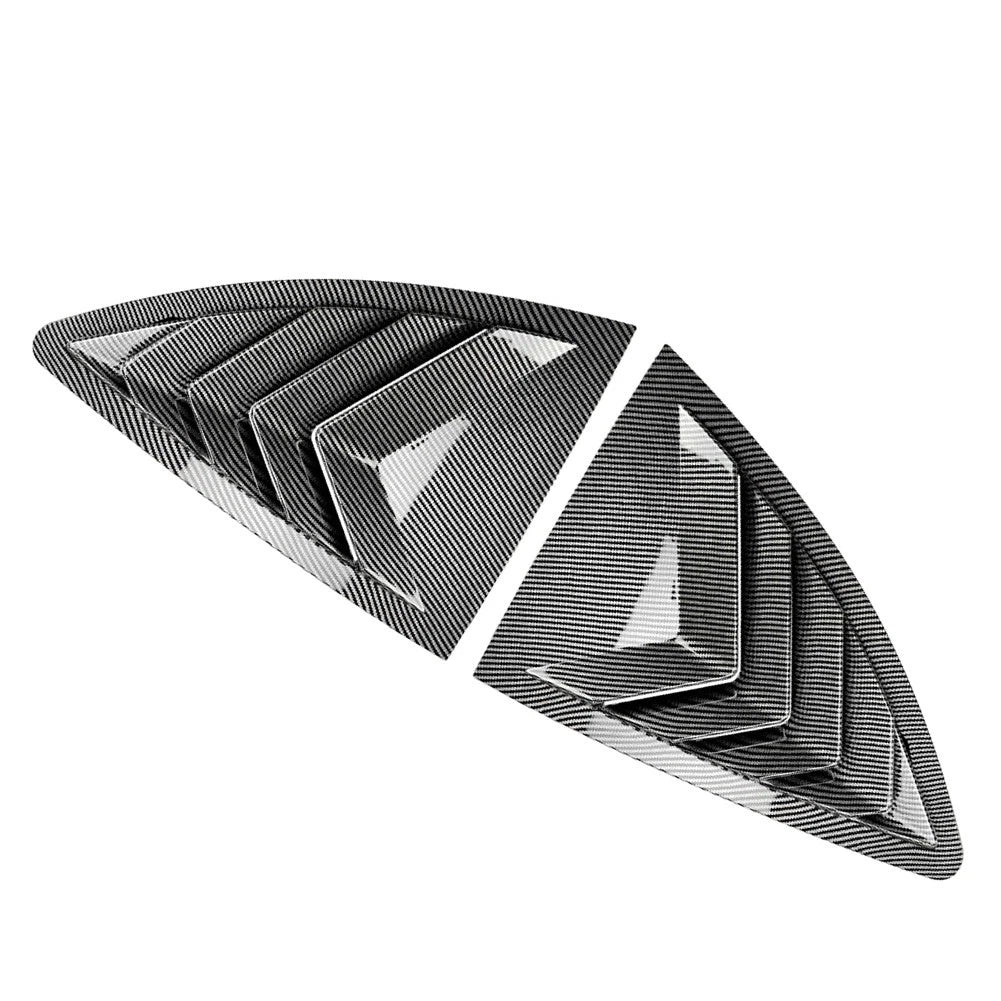 Carbon Look Rear Window Louvers Scoop Covers For Toyota GT86 For Subaru BRZ