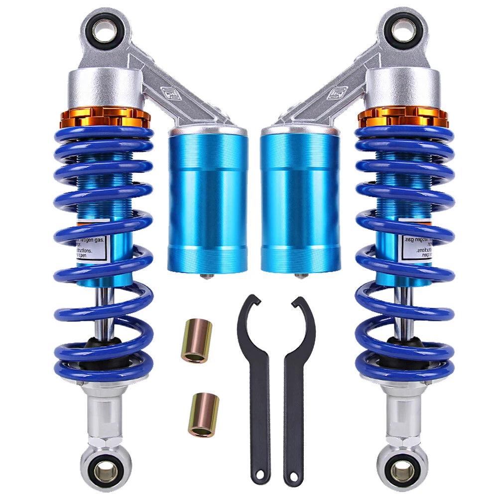 Pair 11" 280mm Air Shock Absorbers Suspension Universal Motorcycle ATV Dirt Bike