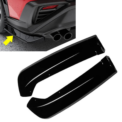 2x Glossy Black Rear Bumper Lip Side Splitter Apron For Subaru WRX STI VB 2022+