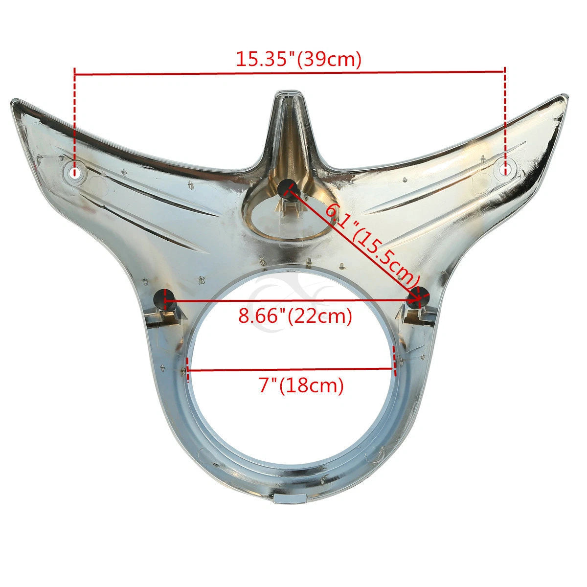 Front Outer Fairing &Headlight Bezel For Indian Chieftain Dark Horse 16-18 Black