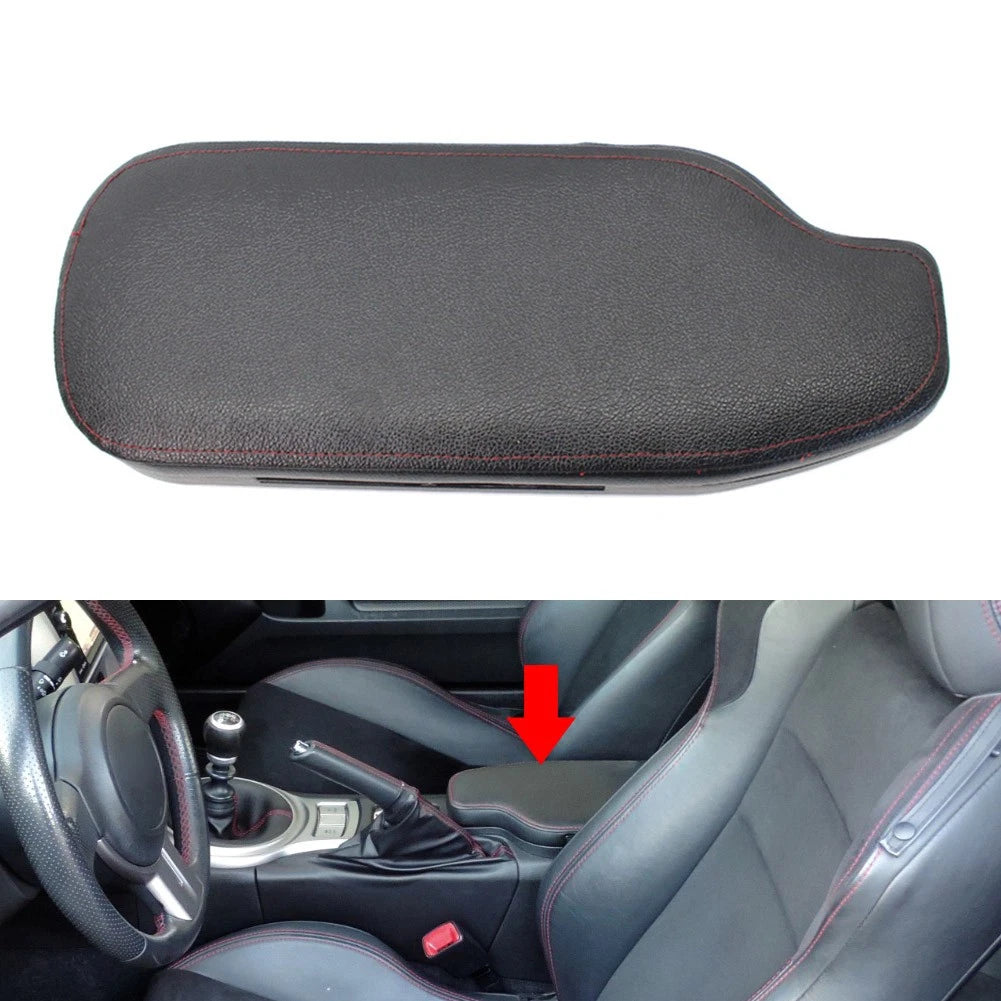Center Console Armrest Lid Cover Black For Subaru BRZ For Toyota 86 2013-2018