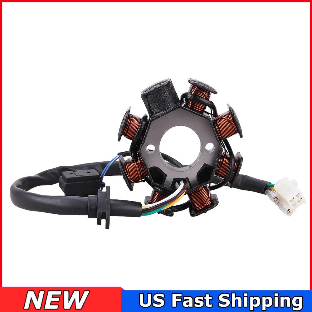 Stator Magneto 8 Poles For GY6 50 125cc 150cc Scooter ATV Quad Go Kart Dirt Bike