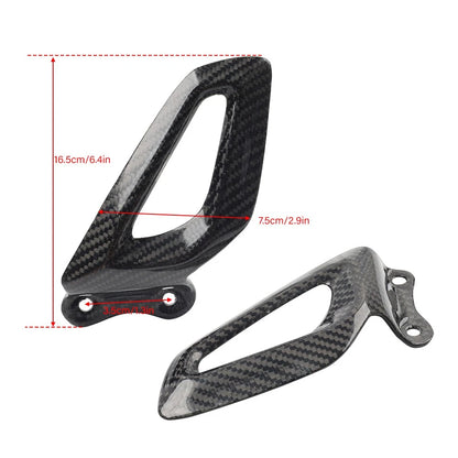 Carbon Fiber Rearset Footrest Plate Heel Guard For BMW S1000RR19-24 M1000RR 21+