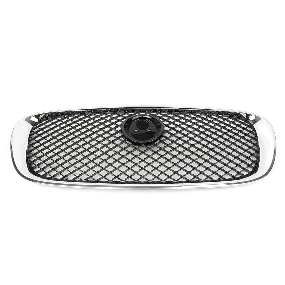 Front Bumper Grille Grill Fit for Jaguar X250 XF XFR XFRS 2008-2011 Chrome Black