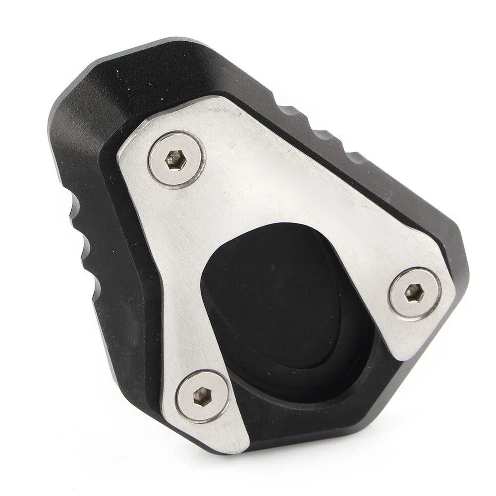 Side Kickstand Stand Extension Plate Pad For Kawasaki Z900 Z900RS 2017-23 Black
