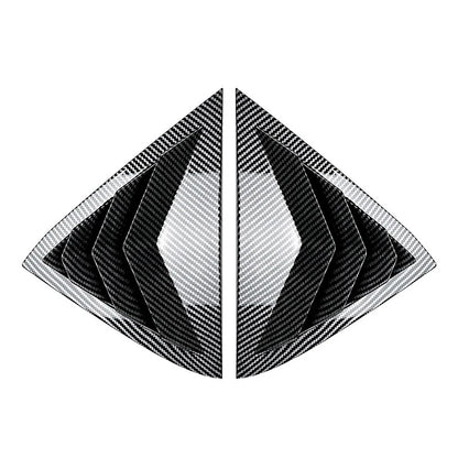 Carbon Look Rear Louver Shutter Cover For Ford Fiesta MK7 MK7.5 Hatchback 08-17