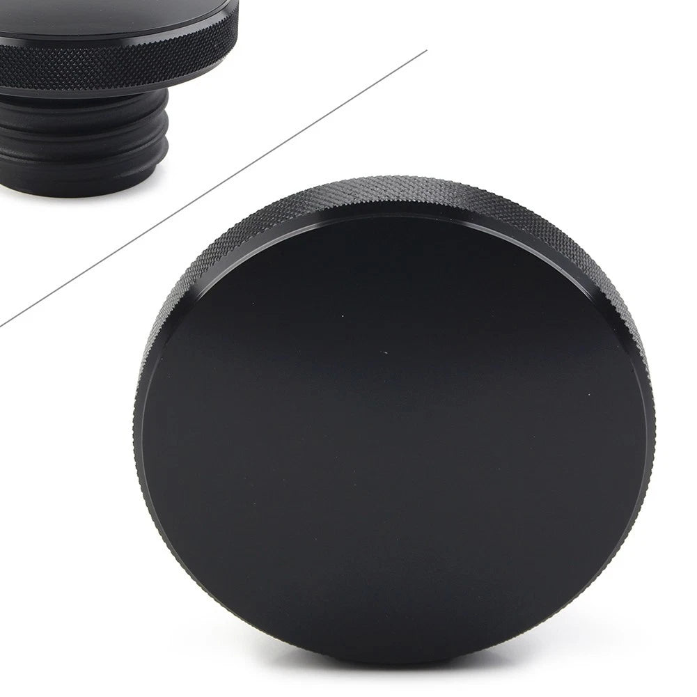 Vented Gas Cap Fuel Tank Cover For Harley Dyna Road King Heritage Softail Black