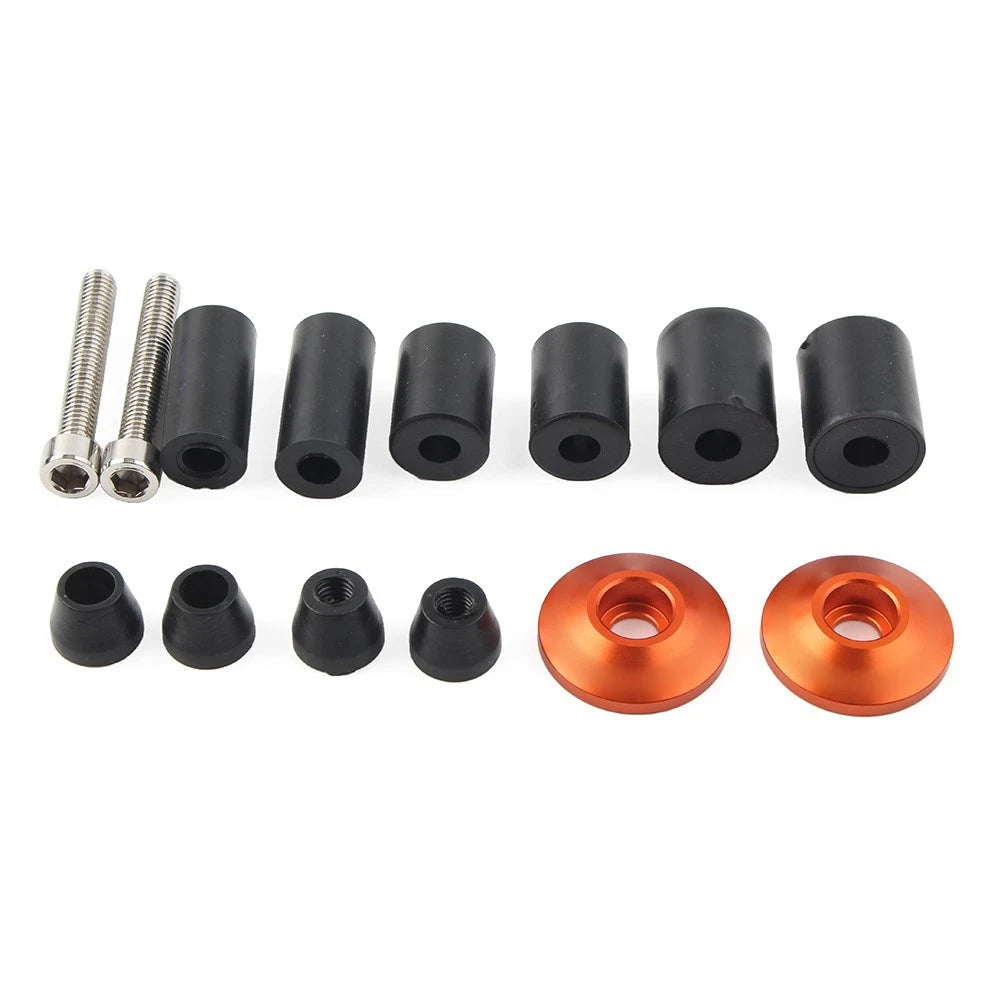 7/8'' Handle Bar End Weights Handlebar Grips Cap Plugs Dirt Bike Motor Orange US
