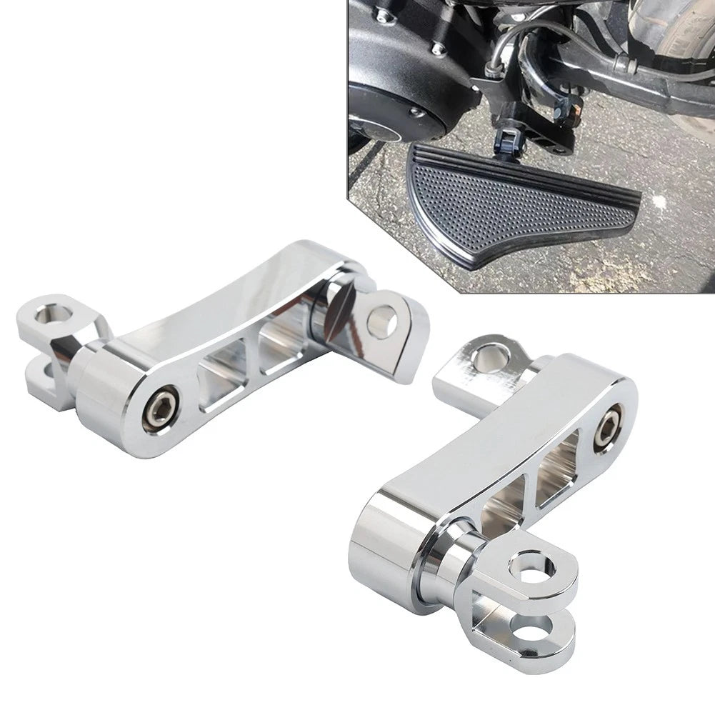 Foot Peg Mount Extensions For Harley Sportster XL883 XL1200 Softail Dyna Chrome