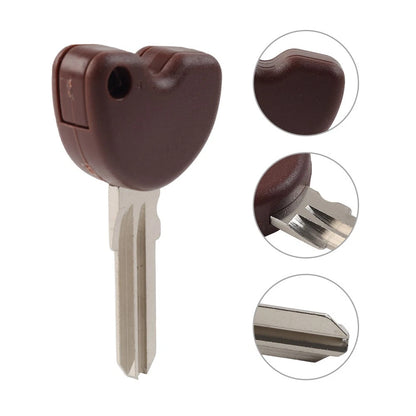 1pc Brown Uncut Blade Blank Key For Vespa Piaggio 3VTE Fly 125 200 GTS250 300