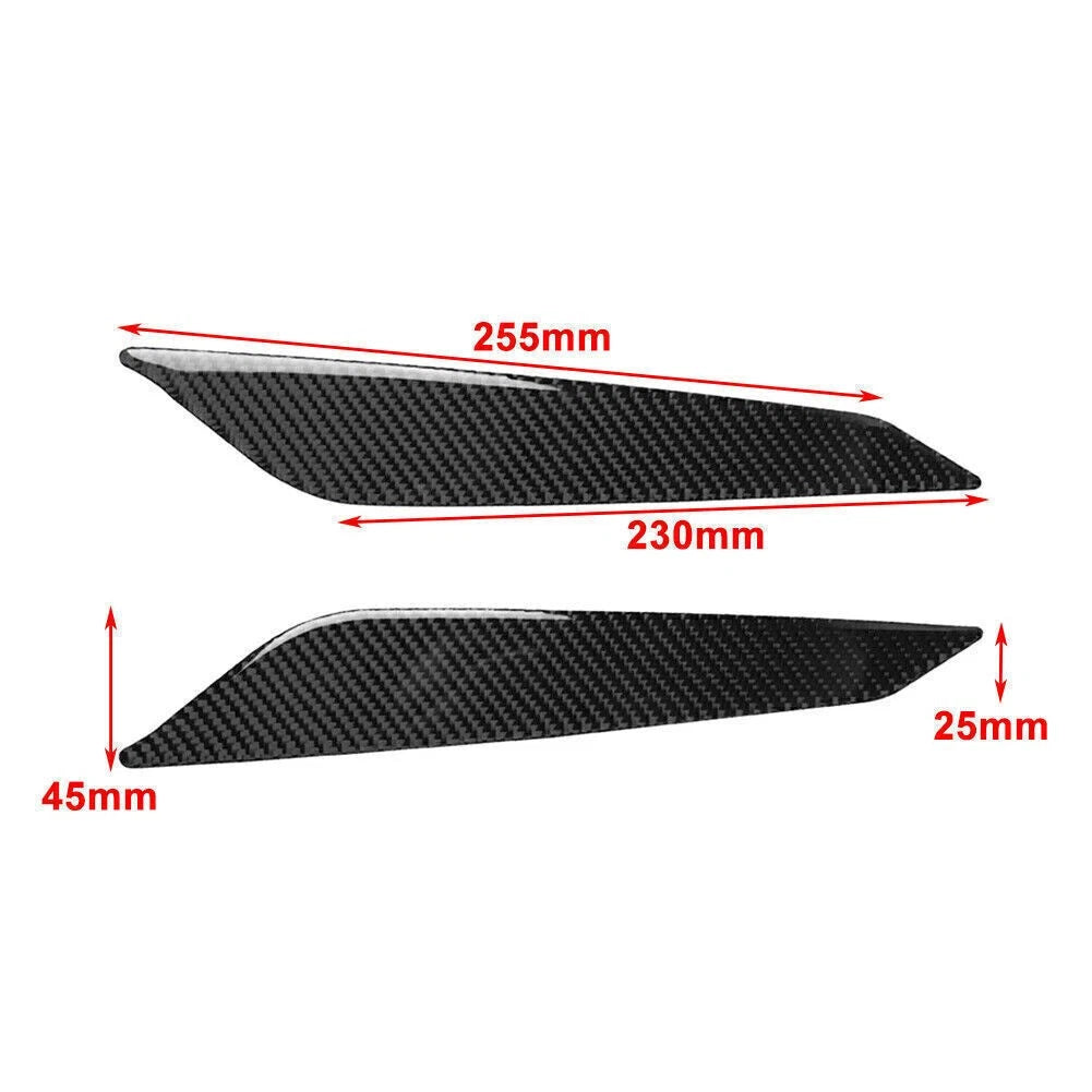 Interior Gear Shift Side Panel Cover Trim Carbon Fiber For Audi A4 B9 2017-2020