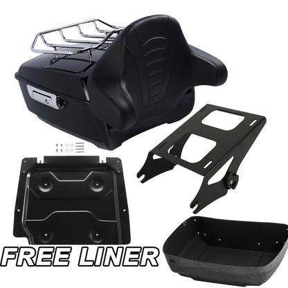 King Trunk Pad 2Up Rack Plate Fit For Harley Road Glide King 2014-2025