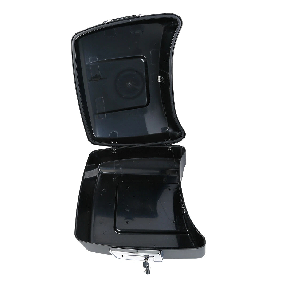 Matt Black Chopped Trunk 2 Up Rack Fit For Harley Touring Road Glide King 14-25