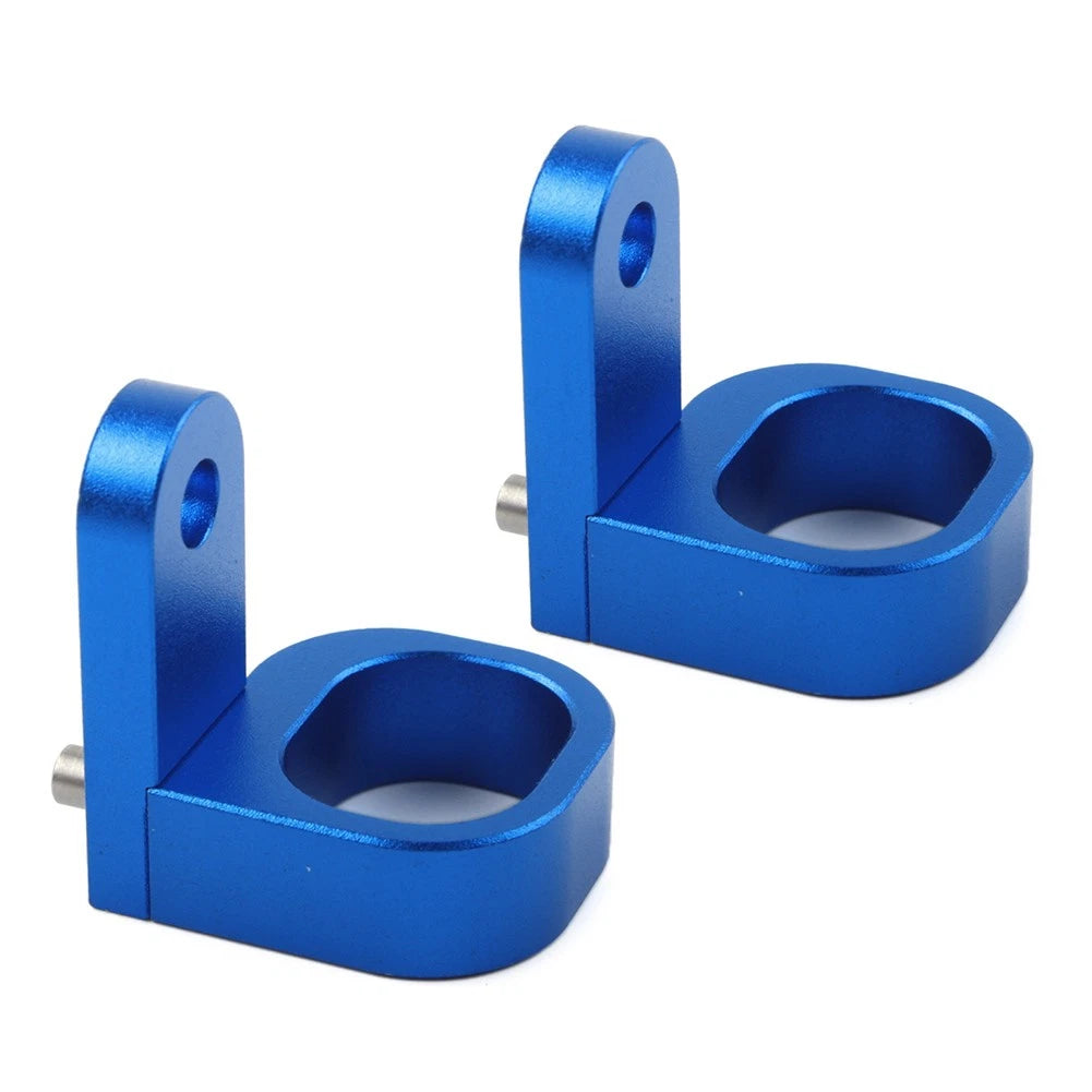 1 Pair Rear Brake Line Hose Clamp Aluminum For Suzuki DRZ400SM 2005-2022 Blue