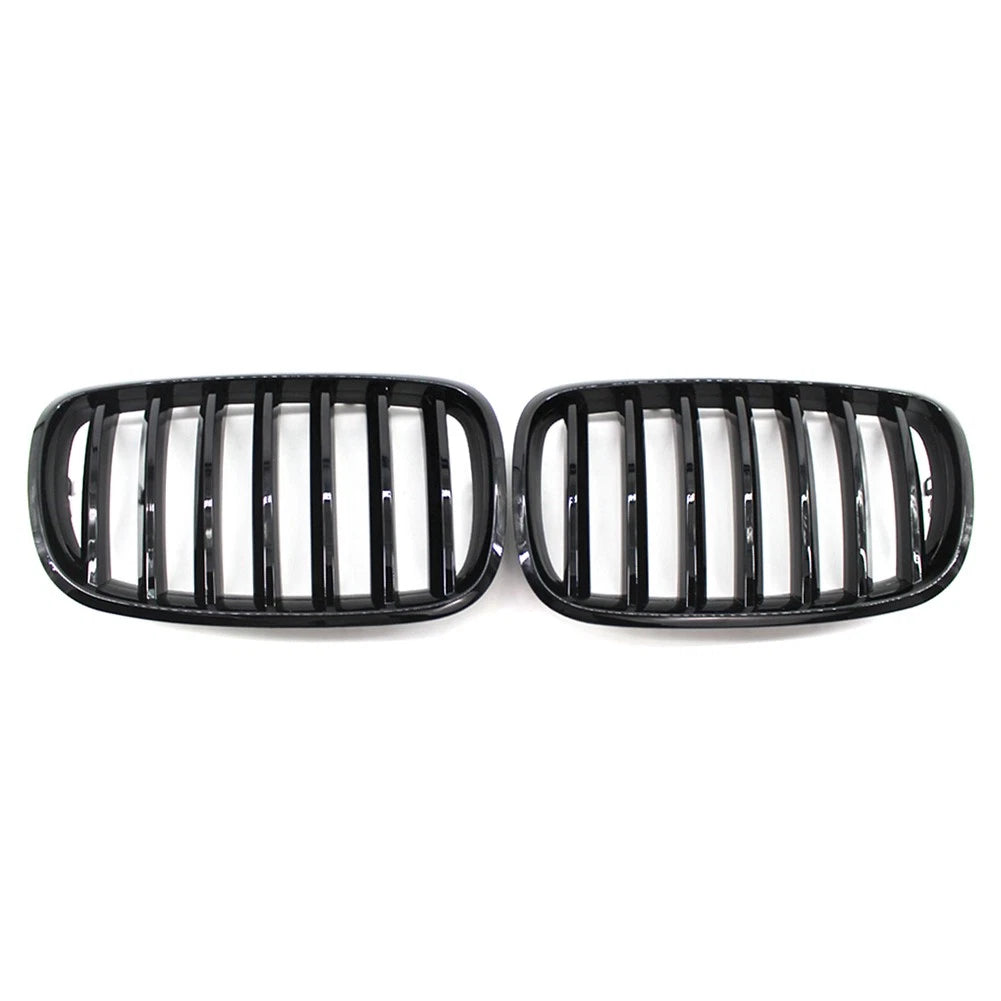 Gloss Black Front Bumper Kidney Sport Grille Fit For BMW E70 E71 X5 X6 2007-2013