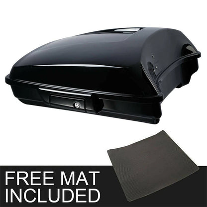 Black Razor Trunk & Mount Rack Fit For Harley Touring Road Glide 14-25