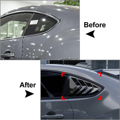 Carbon ABS Rear Shutter Window Louver Cover For Toyota GR86 For Subaru BRZ 22-24