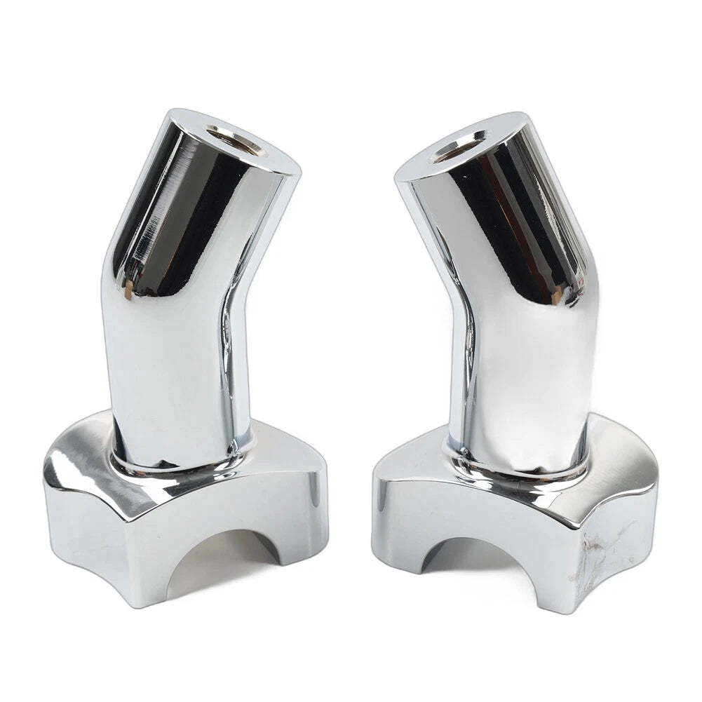 3 1/2" Pullback Handlebar Risers Fit Harley 1" Bar Dyna Softail Road King Chrome