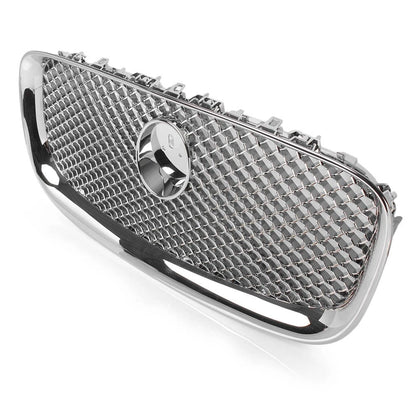 All Chrome Upper Grille Front Center Grill For Jaguar XF XFR 2012 2013 2014 2015
