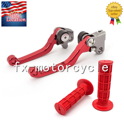 For Honda TRX400EX 1999-2008 2001 2003 CNC Brake Clutch Levers Grips Pivot Dirt