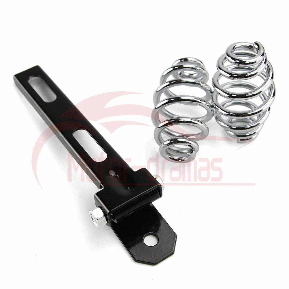 Motorcycle Solo Driver Seat Bracket Spring Kit For Harley Sportster Custom Honda
