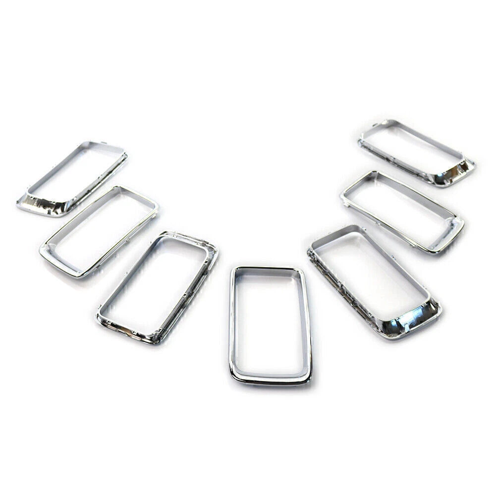 Front Grille Grill Insert Ring Trim Cover For Jeep Grand Cherokee 2014-16 Chrome