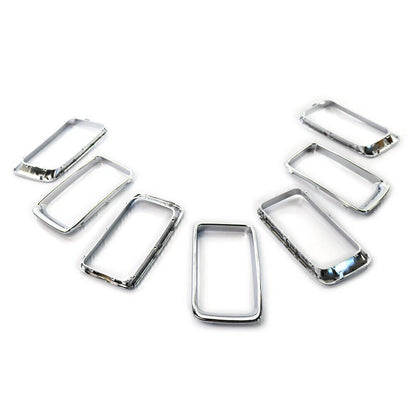 Front Grille Grill Insert Ring Trim Cover For Jeep Grand Cherokee 2014-16 Chrome