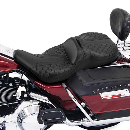 Gel Driver Passenger Seat Fit For Harley Touring Road Glide King 97-07 06 Black