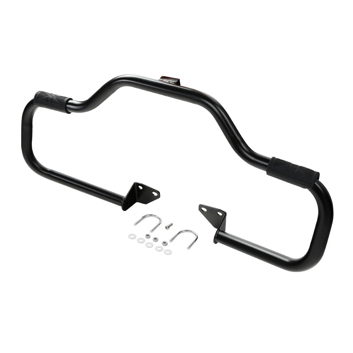 Black 1.25" Highway Engine Guard Crash Bar For Harley Dyna Super Wide Glide 06+