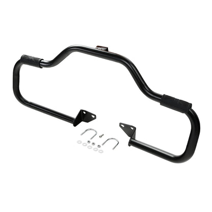 Black 1.25" Highway Engine Guard Crash Bar For Harley Dyna Super Wide Glide 06+