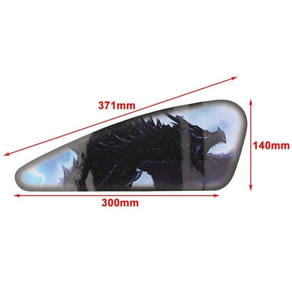 2x Motorcycle 3D Stereo Fuel Gas Tank Stickers Waterproof Pad Decals for Harley
