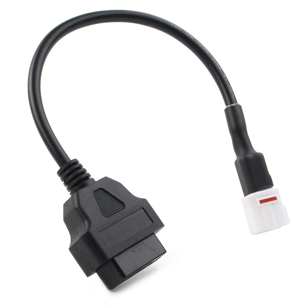 Motorcycle 4 Pin to OBD2 Diagnostic Tool Code Reader Adapter Cable For Yamaha
