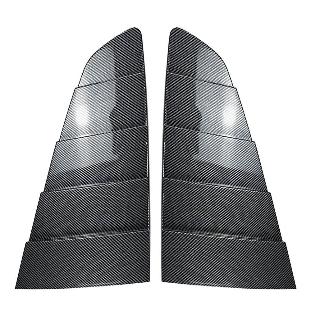 2pcs ABS Rear Side Quarter Window Louvers Cover For Ford Mustang 2015-2023