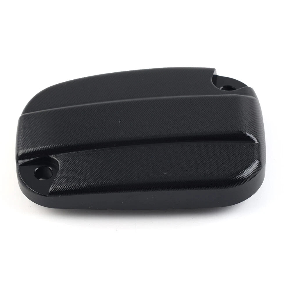 Brake Cylinder Reservoir Cover Cap Black For Harley Touring Road King Road Glide
