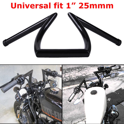 1" Handlebar Drag Z Bar Ape Hanger For Harley Sportster XL 883 1200 Dyna Softail