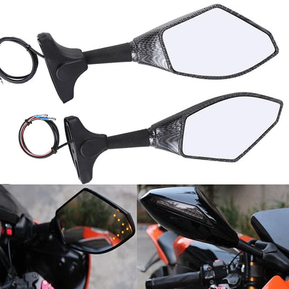 Integrated Turn Signal Mirrors For Honda CBR 600 F4i 929 954 RR F1 F2 Hurricane