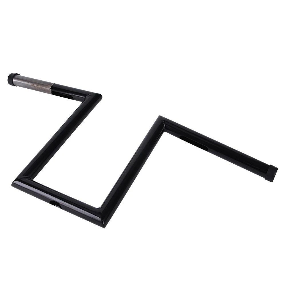 10-1/2" Rise 1'' Motorcycle Handlebars Z-Bar Drag Bars For Harley Chopper Bobber