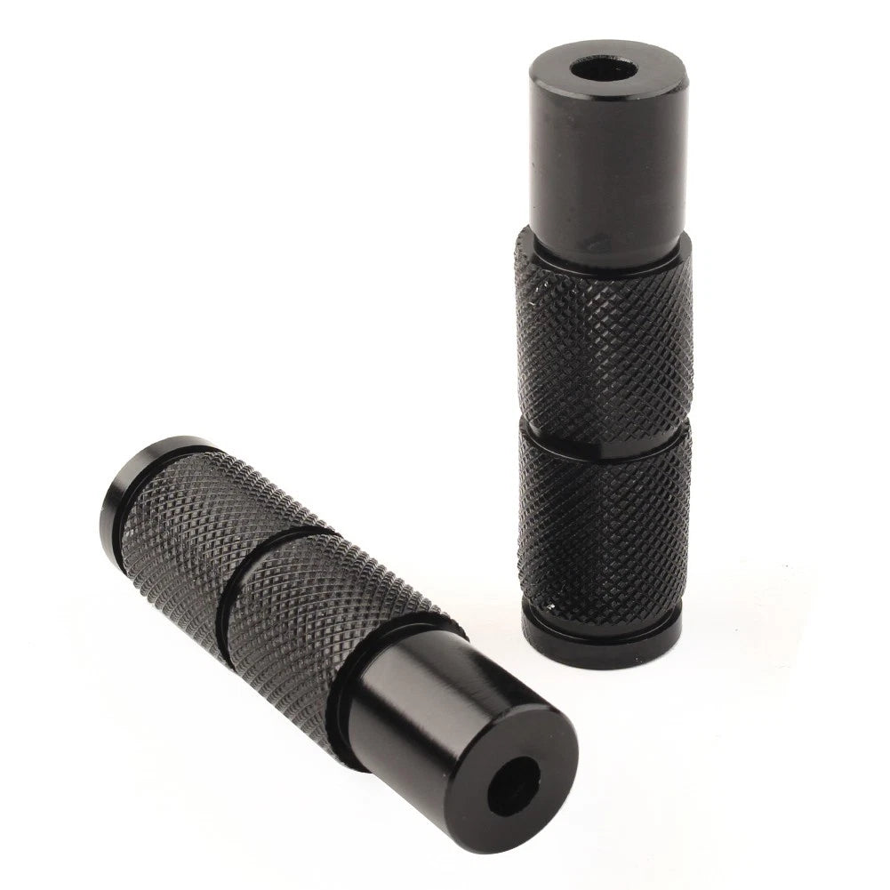 CNC Universal Motorcycle Bike Foot Pegs Footpegs Rear Set Pedals Racing Black
