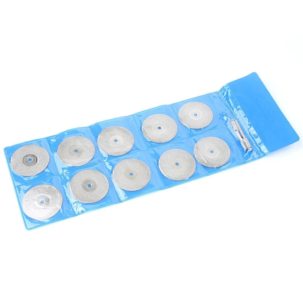 10pcs 35mm Diamond Cutting Wheel Disc Cutter Cut-off Stone Metal Rotary Tool US