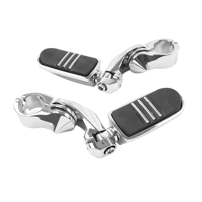 32MM 1.25" Short Angled Highway Engine Guard Foot Pegs For Harley Touring